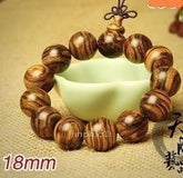 INPHIC-加里曼丹花奇楠沉香佛珠18mm手串 1.8越南虎斑檀木男手鏈